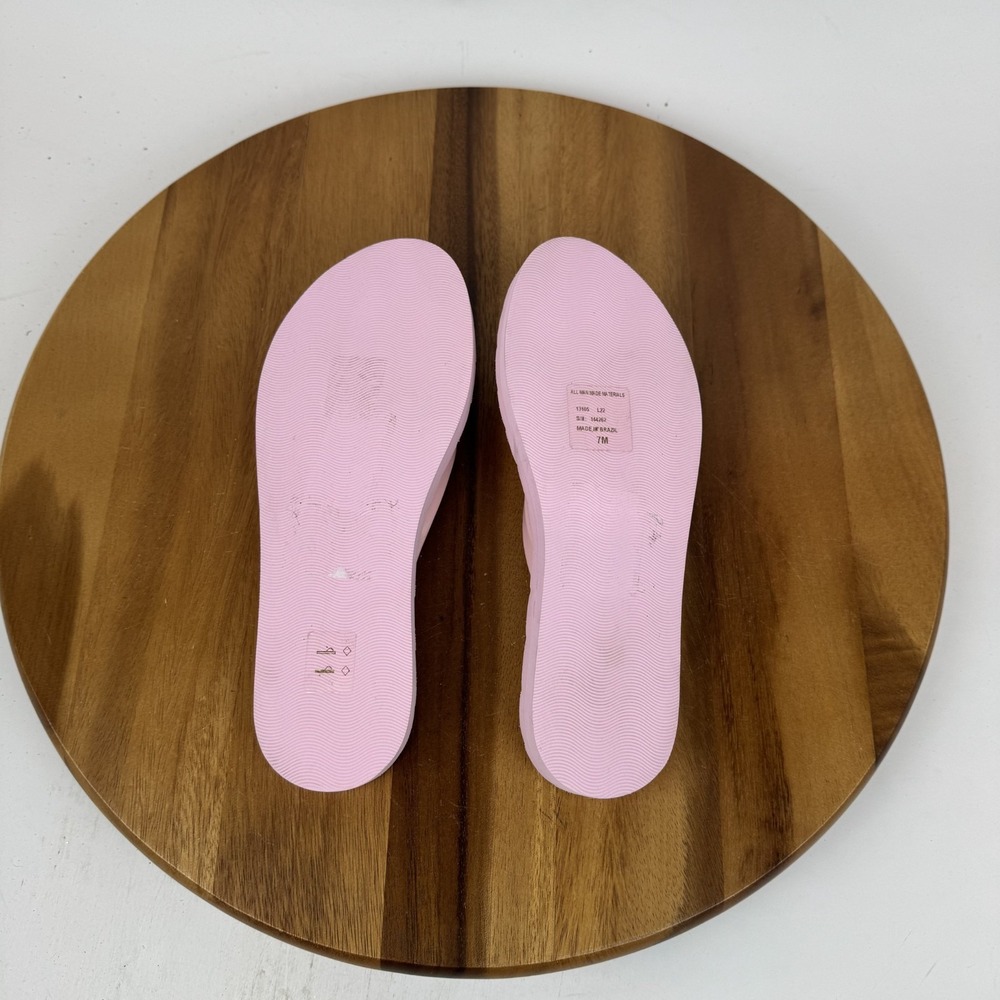 Womens‎ Tory Burch Kira Dark Pink Quilted Casual Thong Flip Flops Sandals Size 7 - Picture 7 of 8